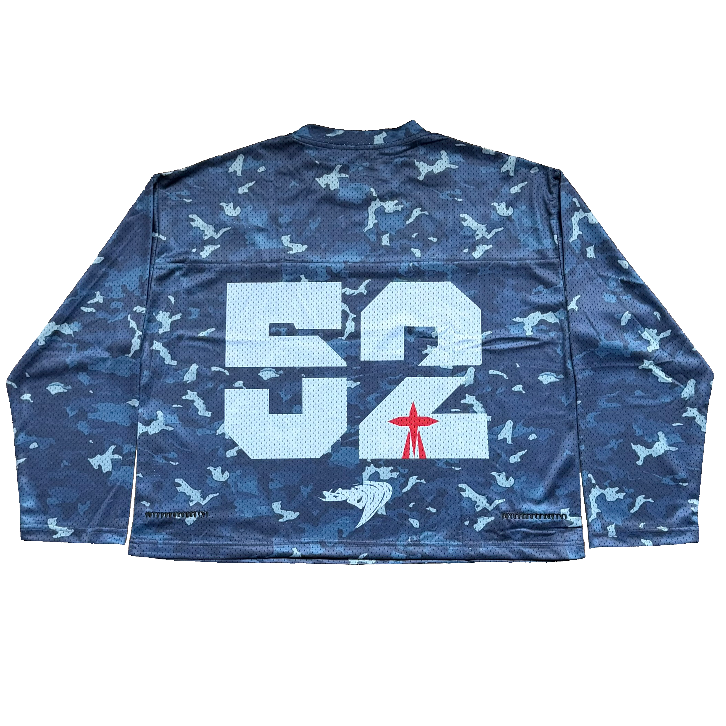 MESH-LS-BLUE CAMO