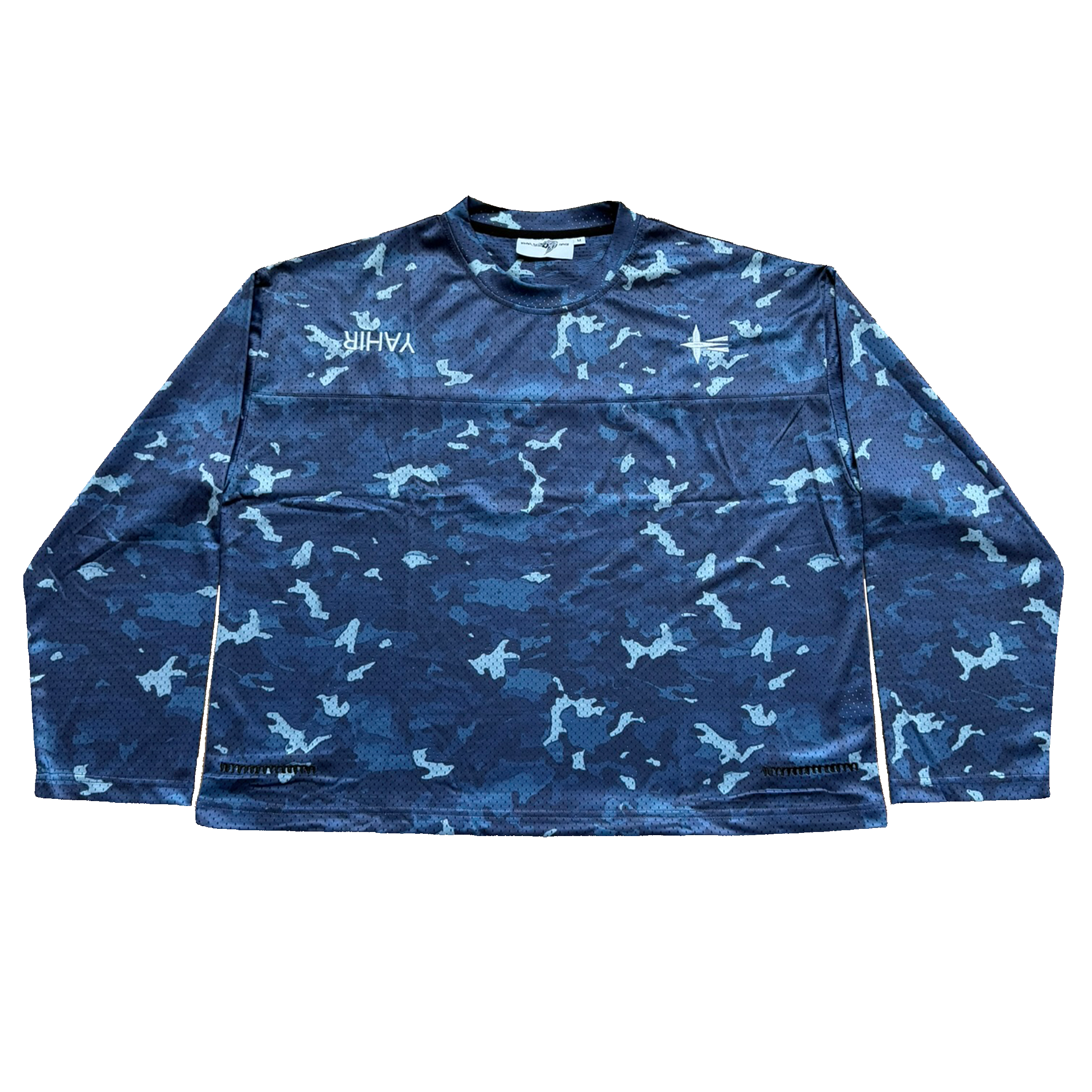 MESH-LS-BLUE CAMO