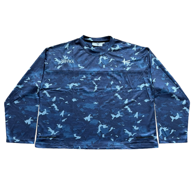 MESH-LS-BLUE CAMO